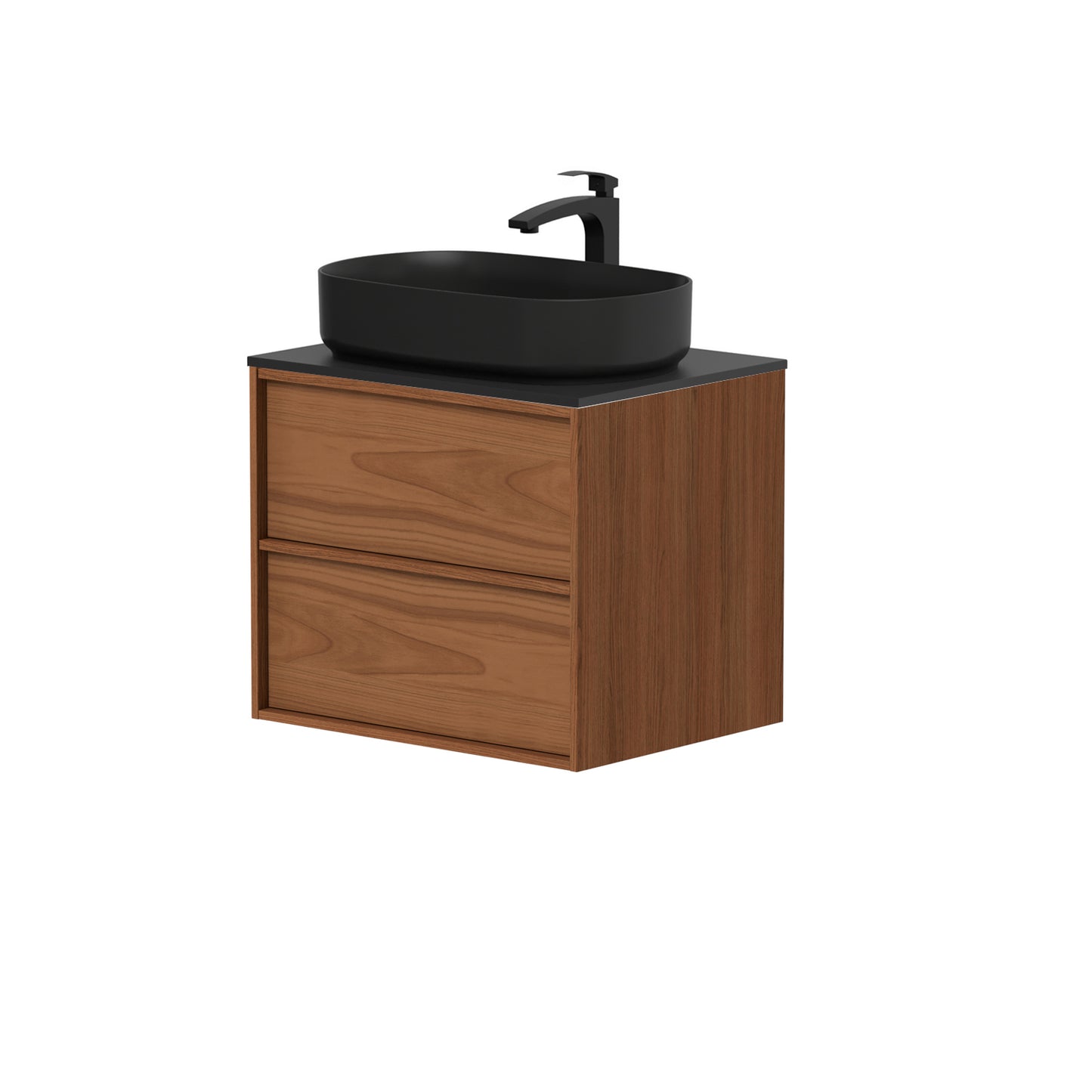 KAMĖ HOME Waschtischunterschrank für Aufsatzwaschbecken mit DEKTON – Variante 2