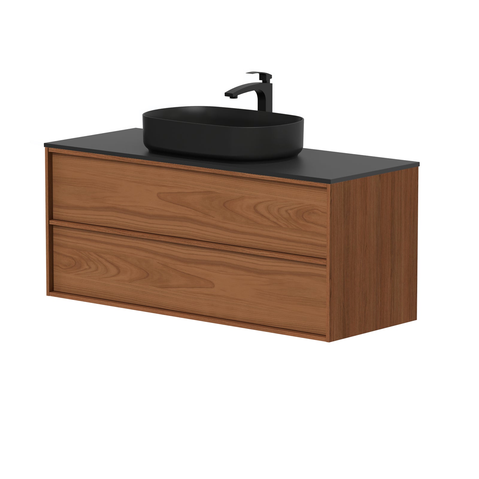 KAMĖ HOME Waschtischunterschrank für Aufsatzwaschbecken mit DEKTON – Variante 3