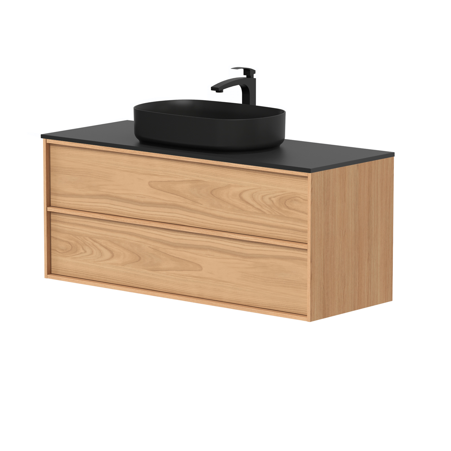KAMĖ HOME Waschtischunterschrank für Aufsatzwaschbecken mit DEKTON – Variante 5