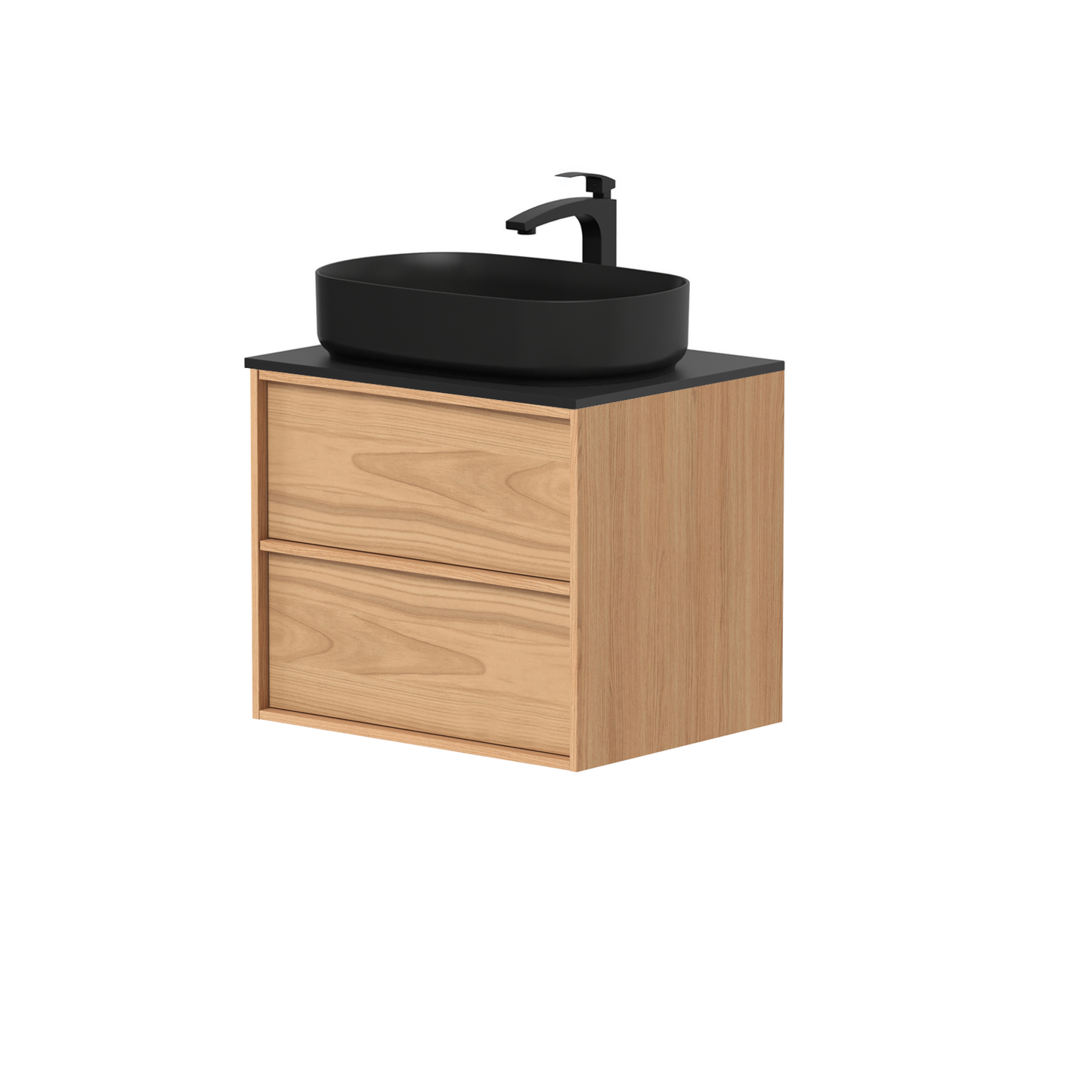 KAMĖ HOME Waschtischunterschrank für Aufsatzwaschbecken mit DEKTON – Variante 8