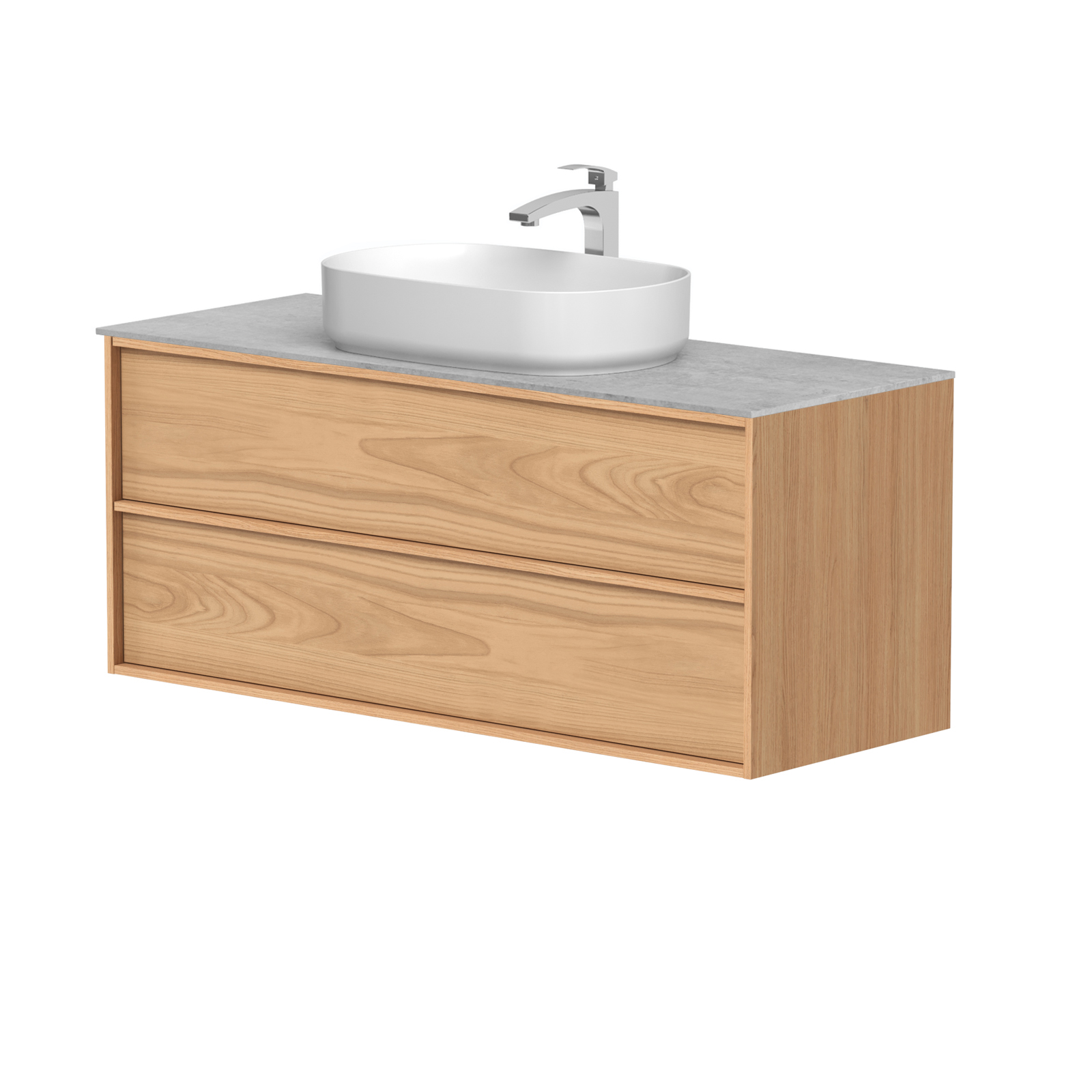KAMĖ HOME Waschtischunterschrank für Aufsatzwaschbecken mit DEKTON – Variante 2