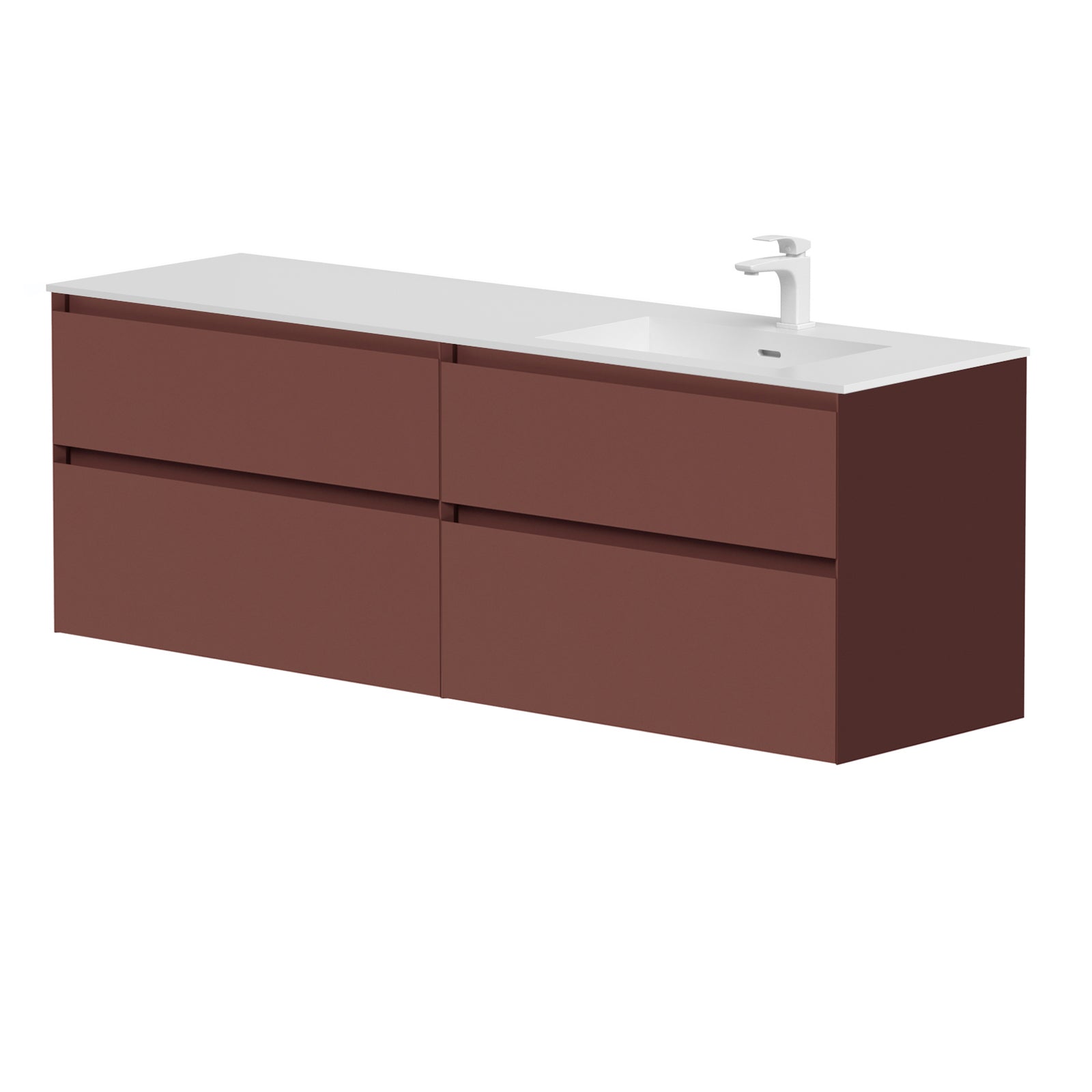 KAMĖ LOFT Waschtischunterschrank mit CORIAN – Variante 1