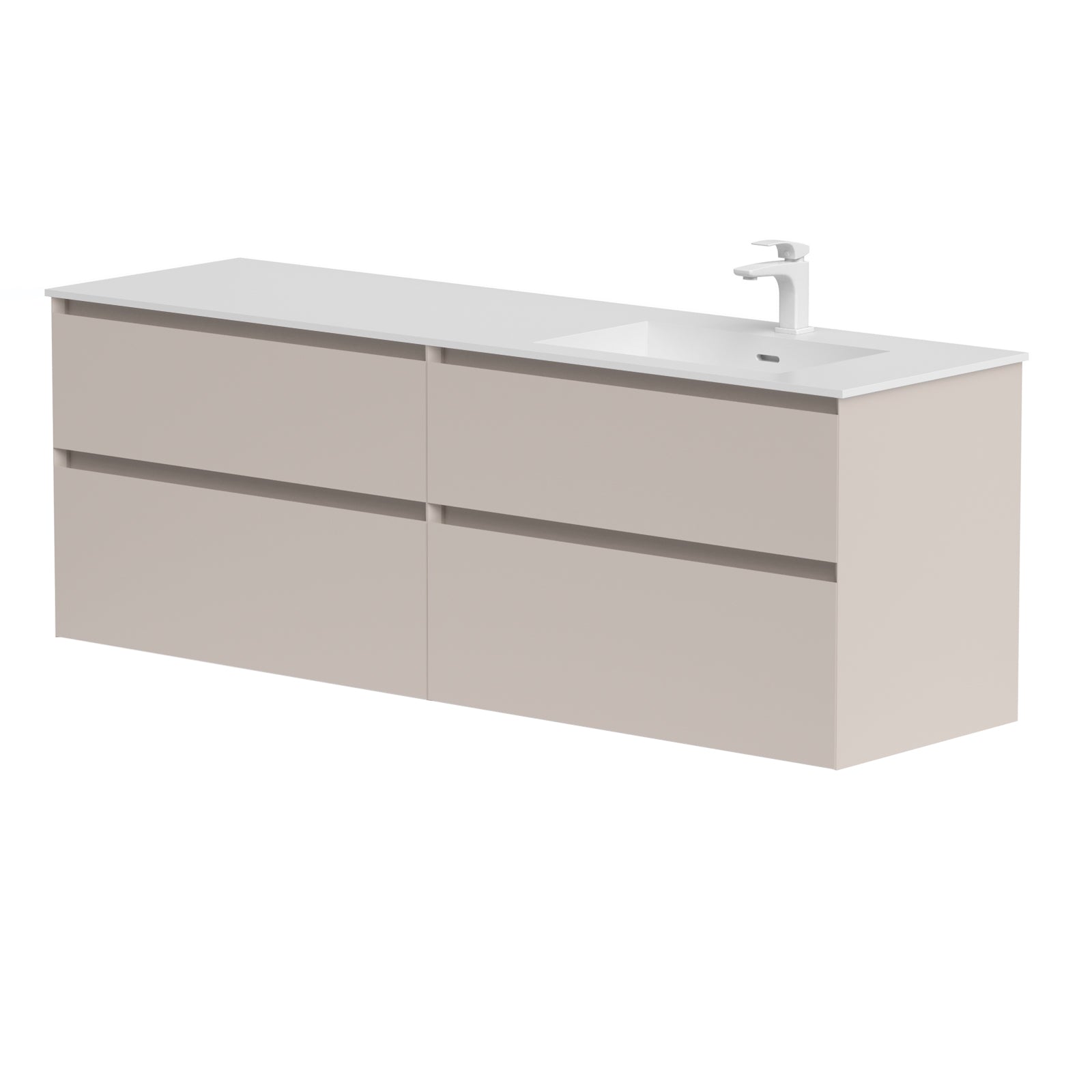 KAMĖ LOFT Waschtischunterschrank mit CORIAN – Variante 4