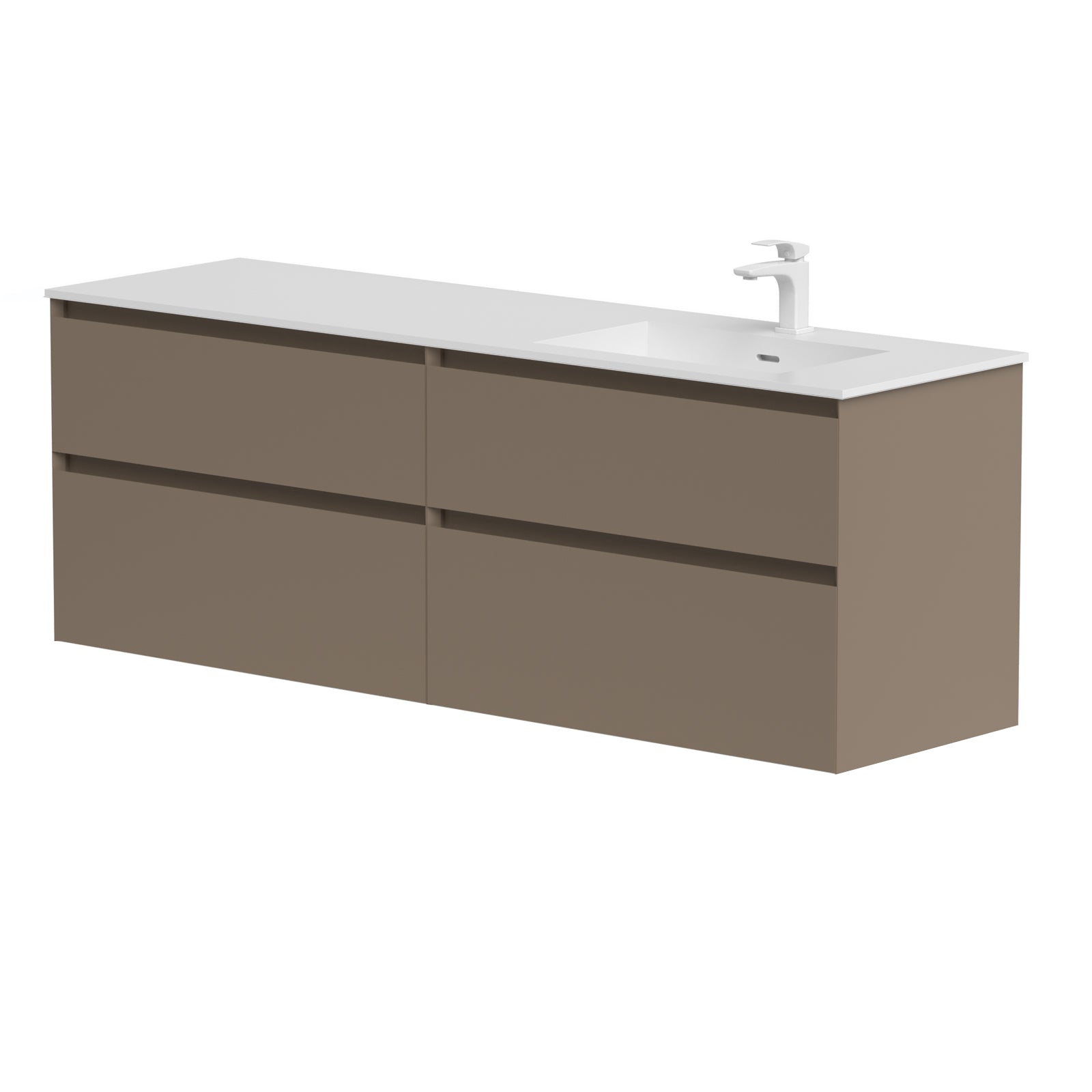 KAMĖ LOFT Waschtischunterschrank mit CORIAN – Variante 7