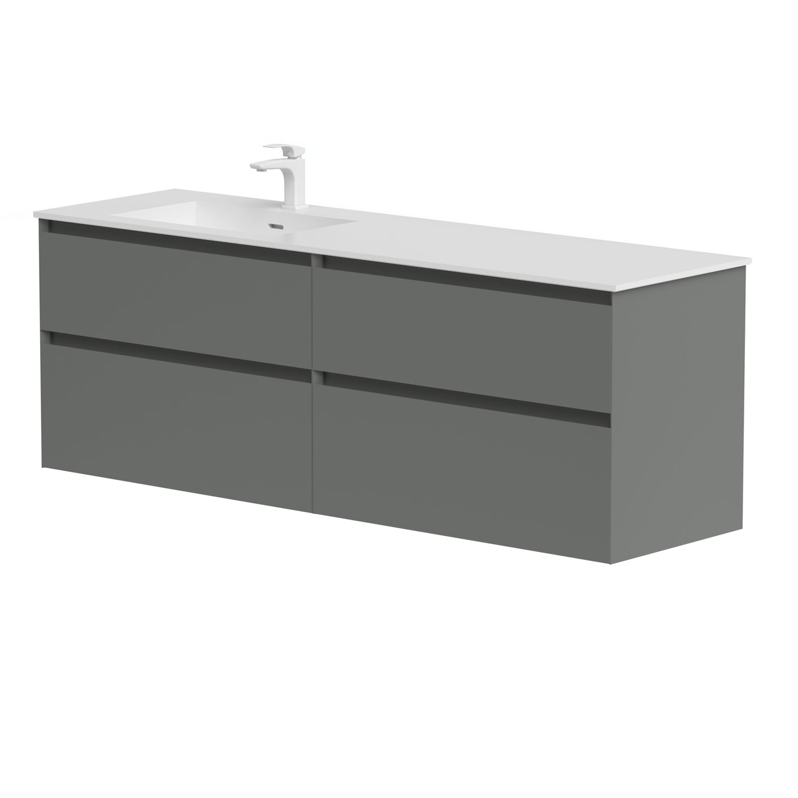 KAMĖ LOFT Waschtischunterschrank mit CORIAN – Variante 2