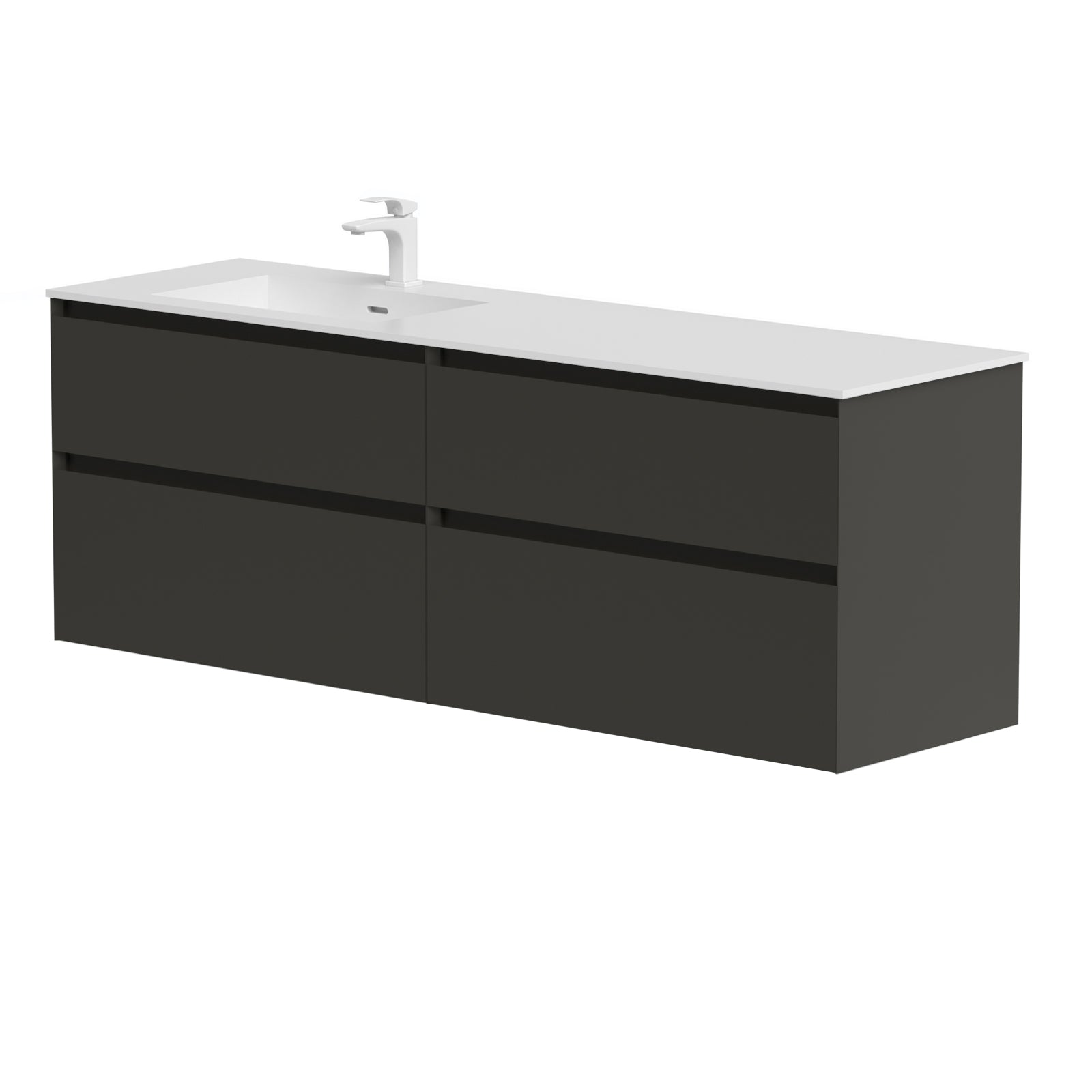 KAMĖ LOFT Waschtischunterschrank mit CORIAN – Variante 8