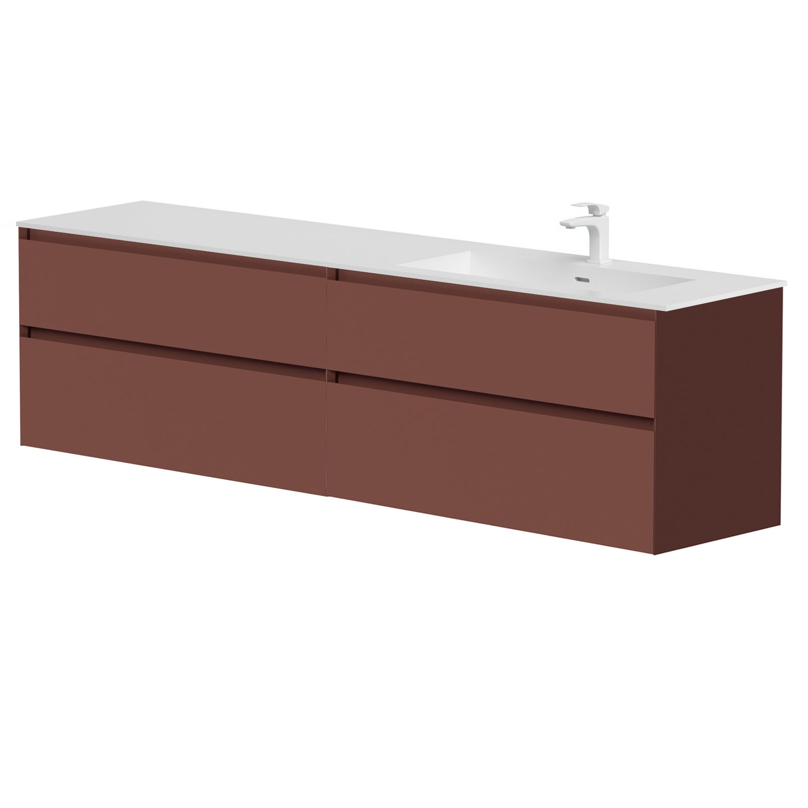 KAMĖ LOFT Waschtischunterschrank mit CORIAN – Variante 1