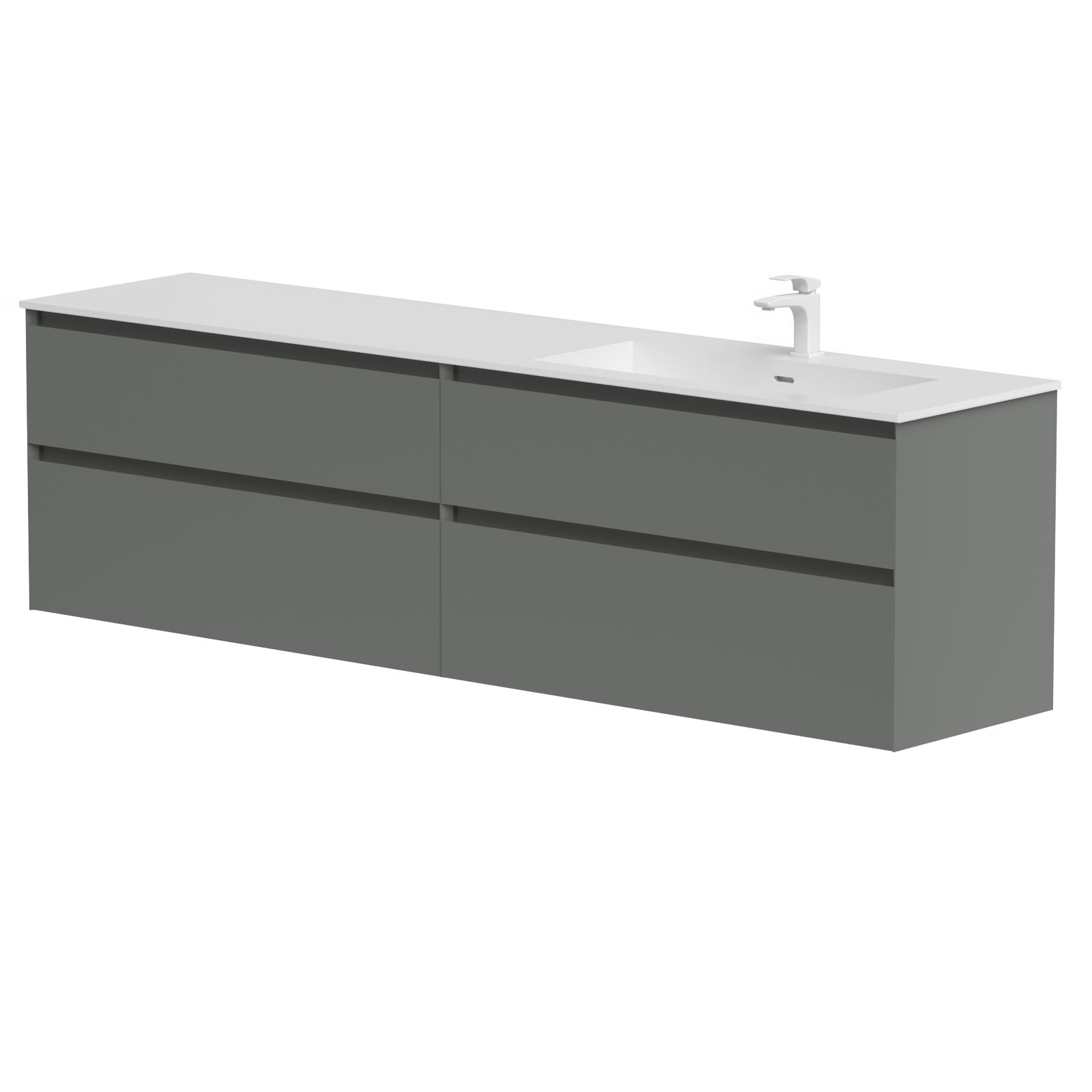 KAMĖ LOFT Waschtischunterschrank mit CORIAN – Variante 2