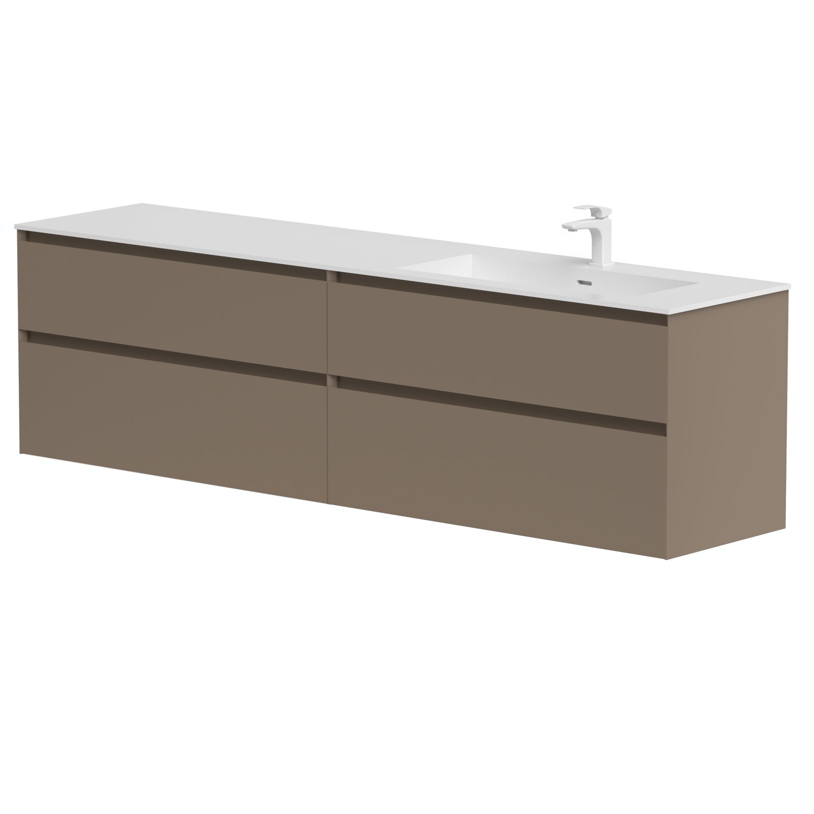 KAMĖ LOFT Waschtischunterschrank mit CORIAN – Variante 7