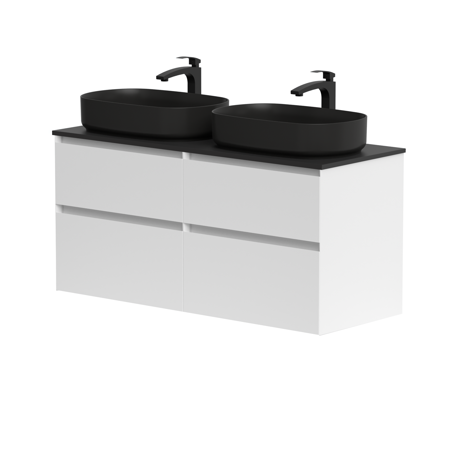 KAMĖ LOFT Waschtischunterschrank für Aufsatzwaschbecken mit DEKTON – Variante 1