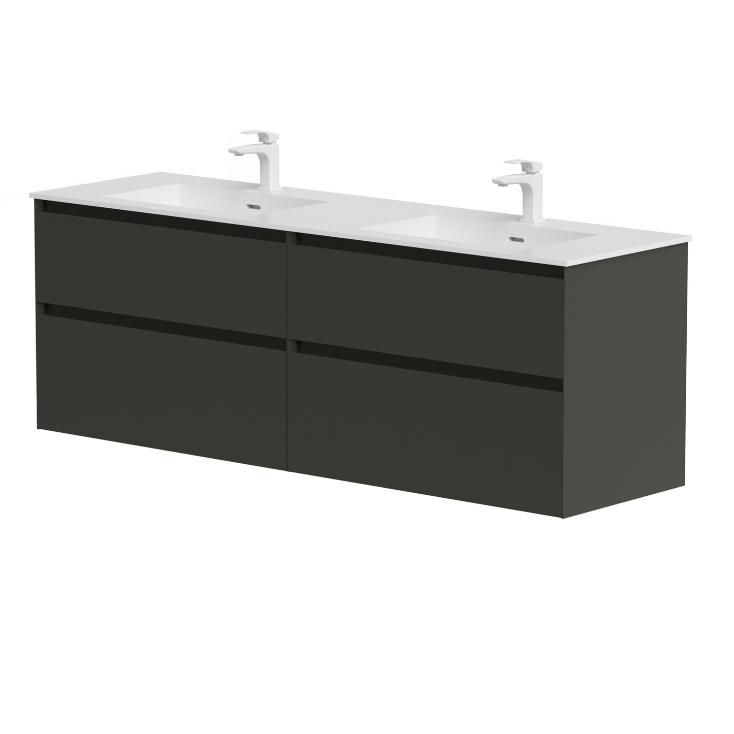 KAMĖ LOFT Waschtischunterschrank mit CORIAN – Variante 2