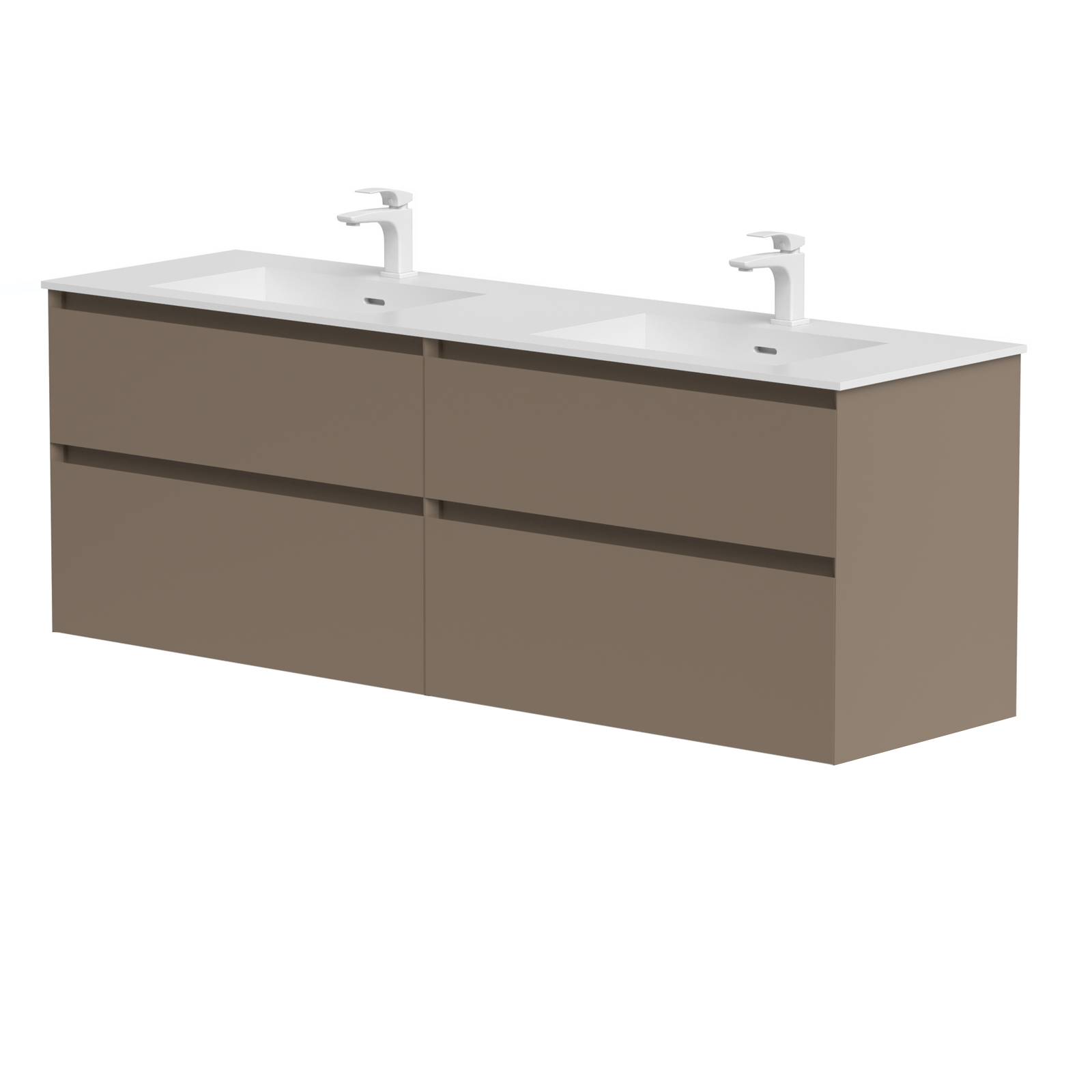 KAMĖ LOFT Waschtischunterschrank mit CORIAN – Variante 4