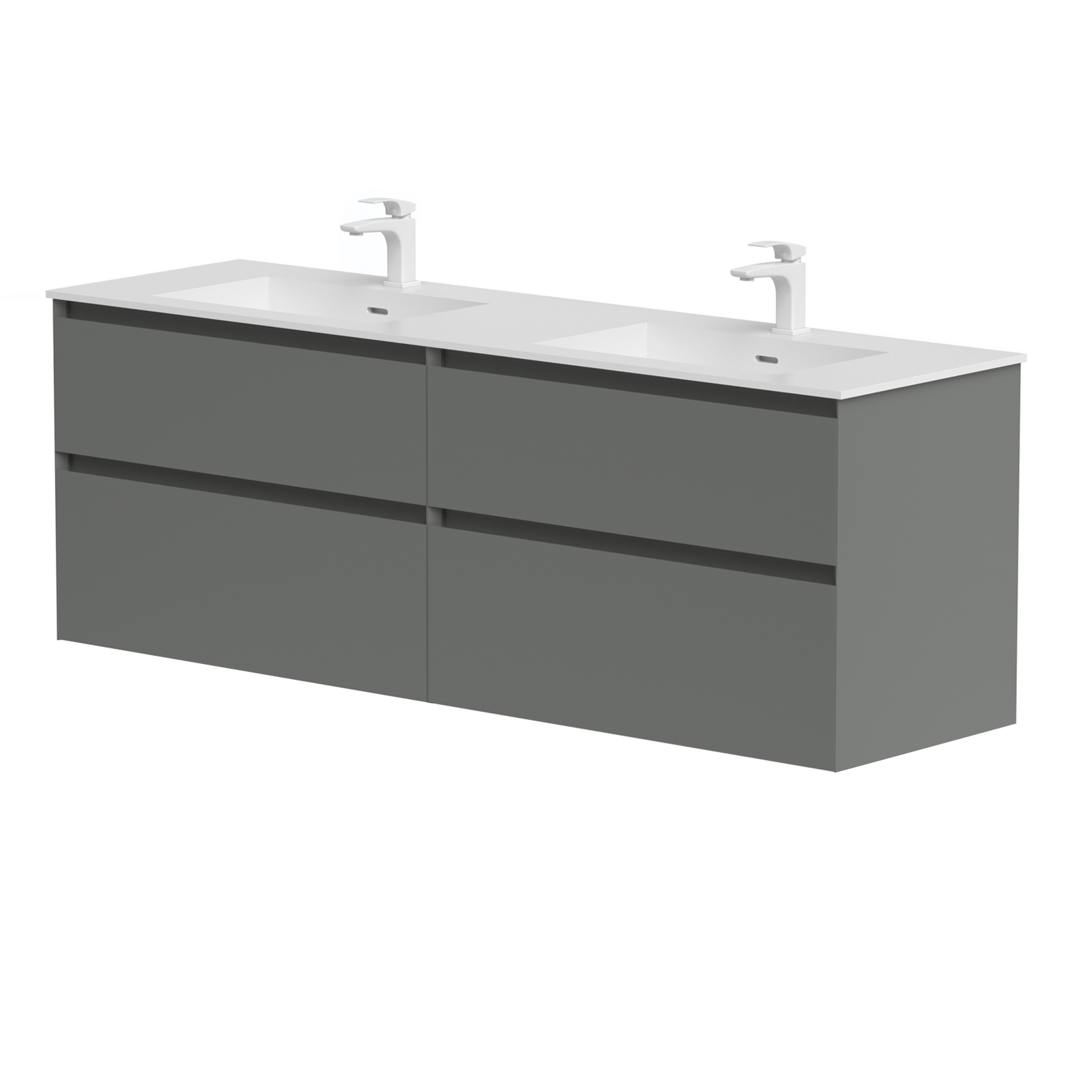 KAMĖ LOFT Waschtischunterschrank mit CORIAN – Variante 6