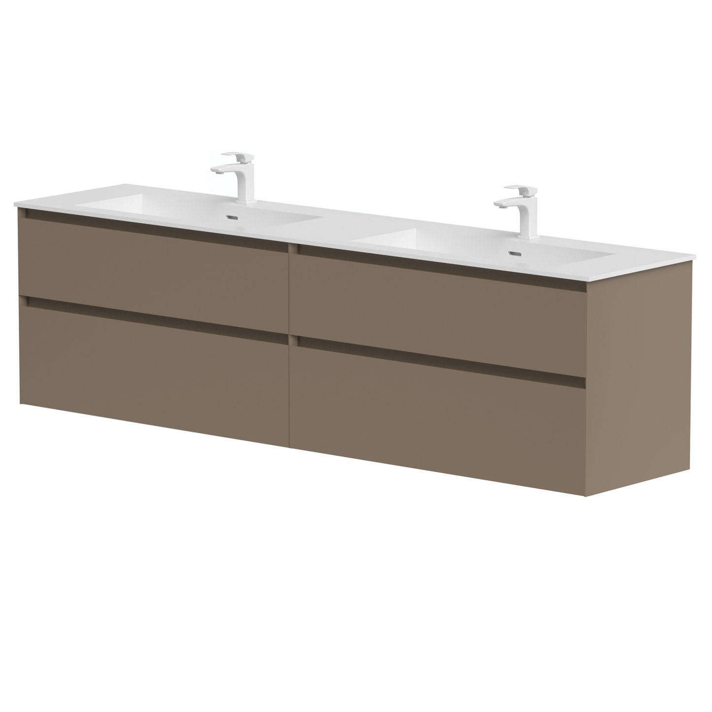 KAMĖ LOFT Waschtischunterschrank mit CORIAN – Variante 4
