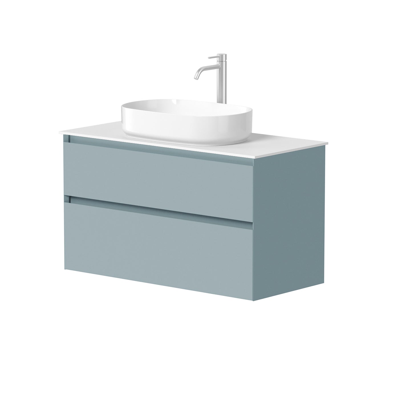 KAMĖ LOFT Waschtischunterschrank für Aufsatzwaschbecken mit CORIAN – Variante 10