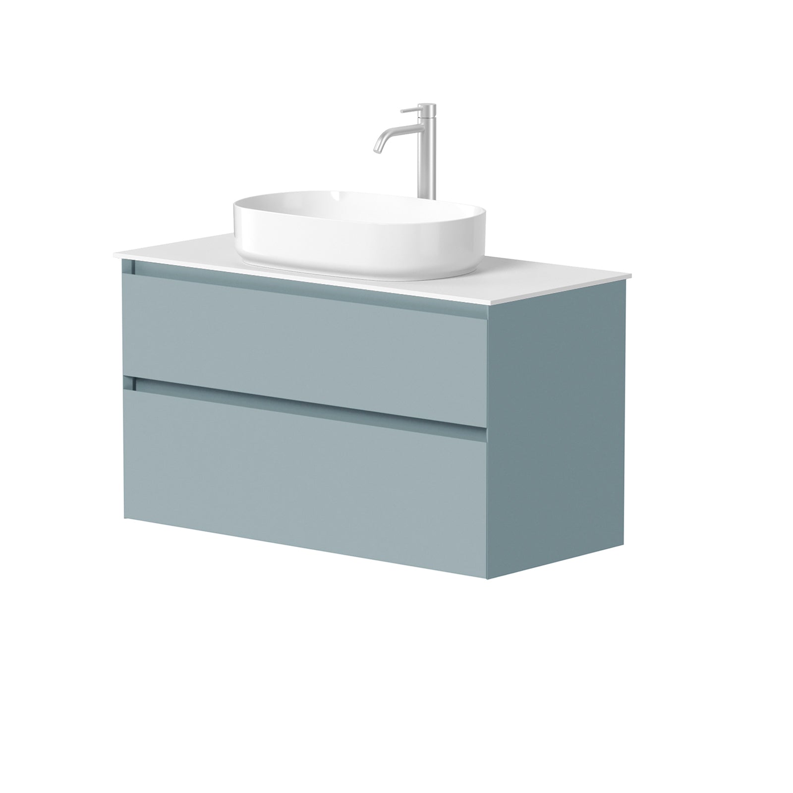 KAMĖ LOFT Waschtischunterschrank für Aufsatzwaschbecken mit CORIAN – Variante 10