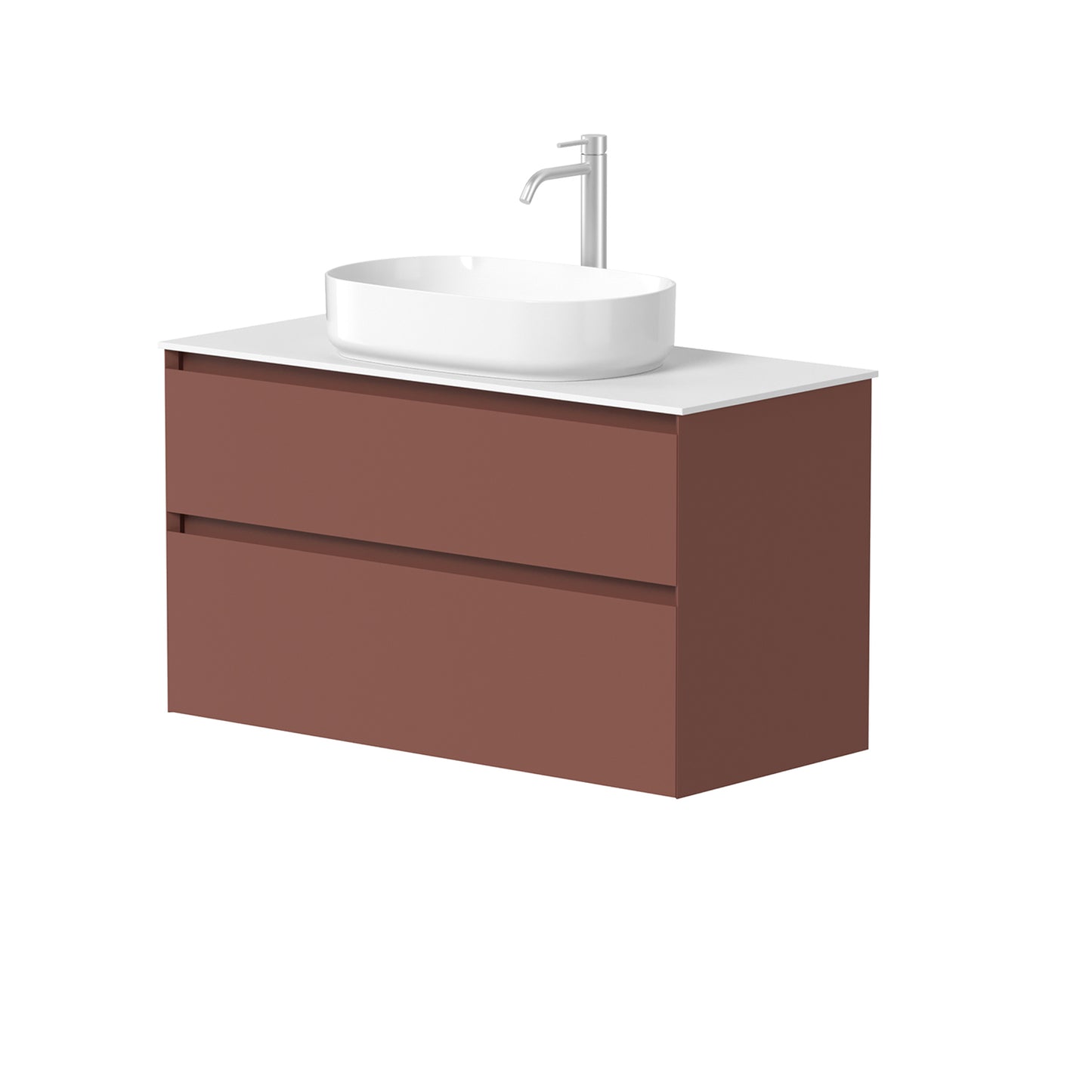 KAMĖ LOFT Waschtischunterschrank für Aufsatzwaschbecken mit CORIAN – Variante 12
