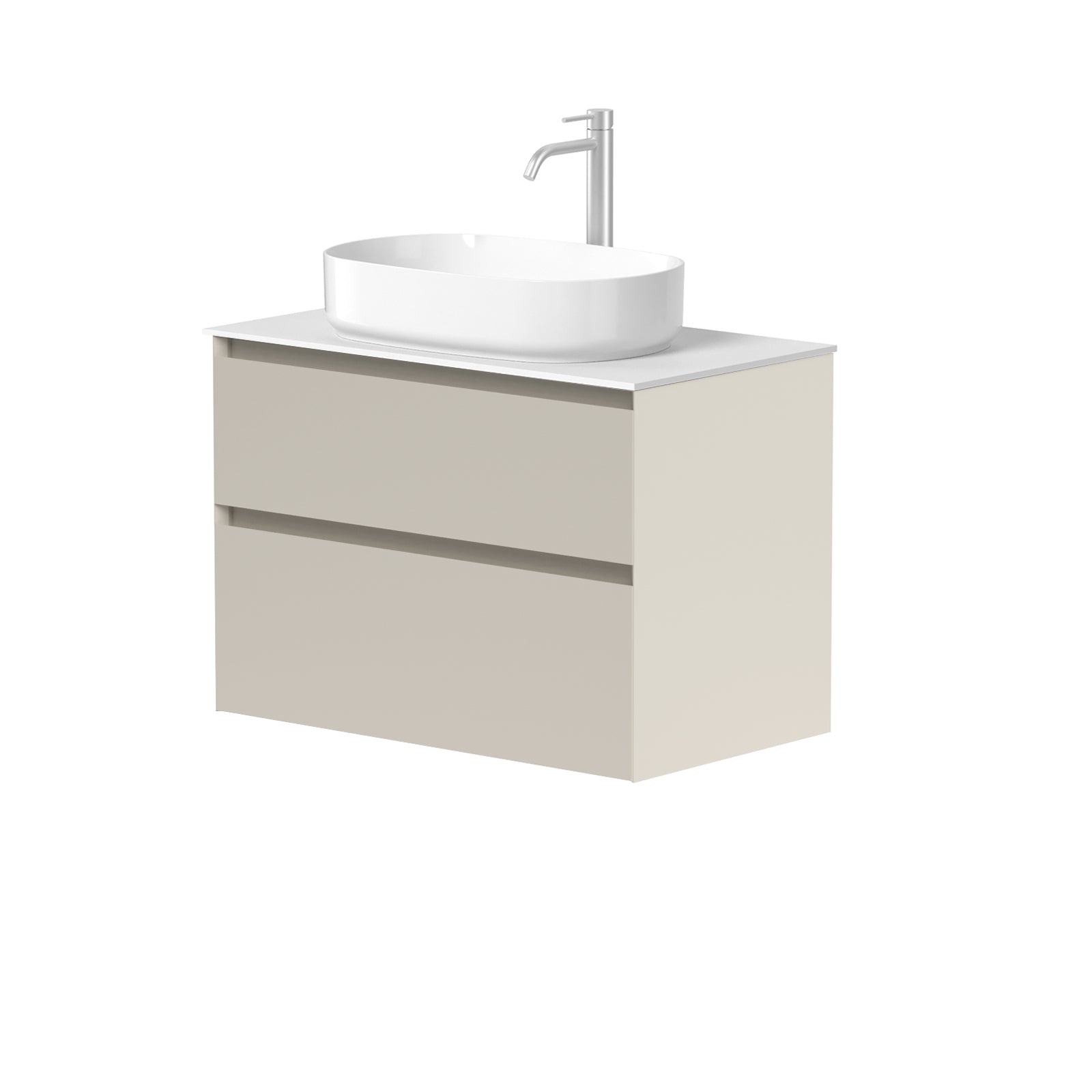 KAMĖ LOFT Waschtischunterschrank für Aufsatzwaschbecken mit CORIAN – Variante 13
