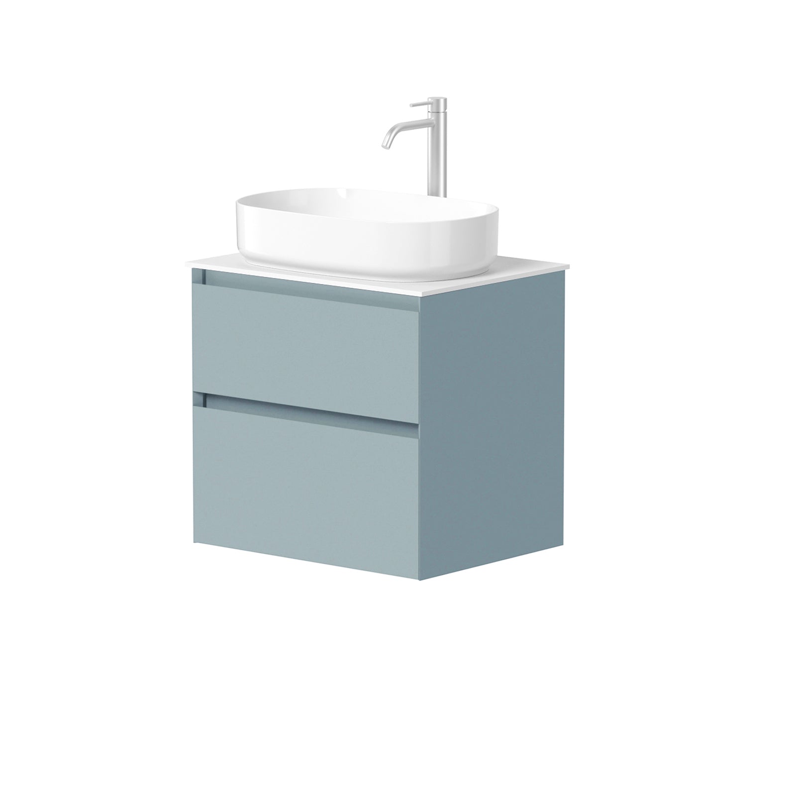 KAMĖ LOFT Waschtischunterschrank für Aufsatzwaschbecken mit CORIAN – Variante 3