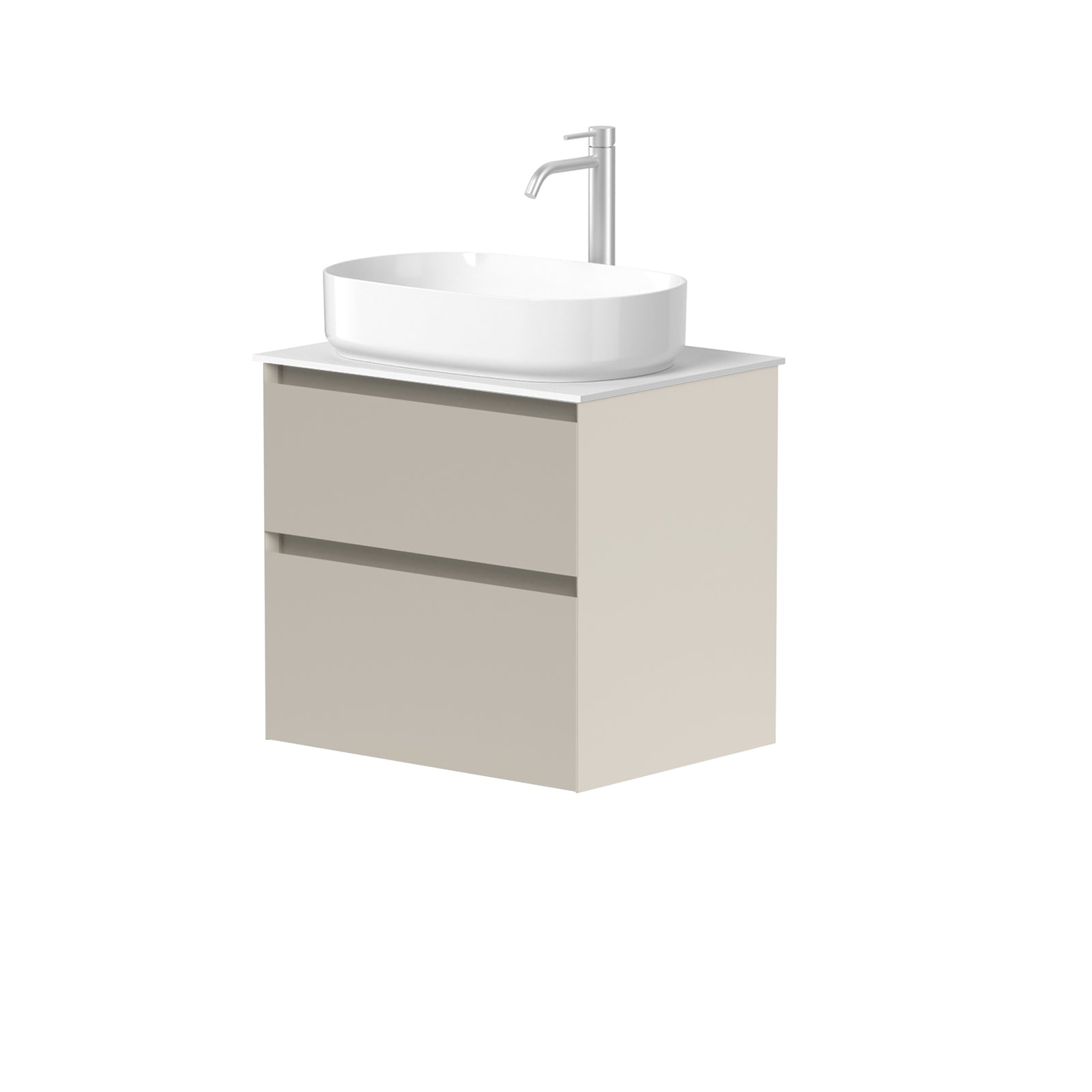 KAMĖ LOFT Waschtischunterschrank für Aufsatzwaschbecken mit CORIAN – Variante 4