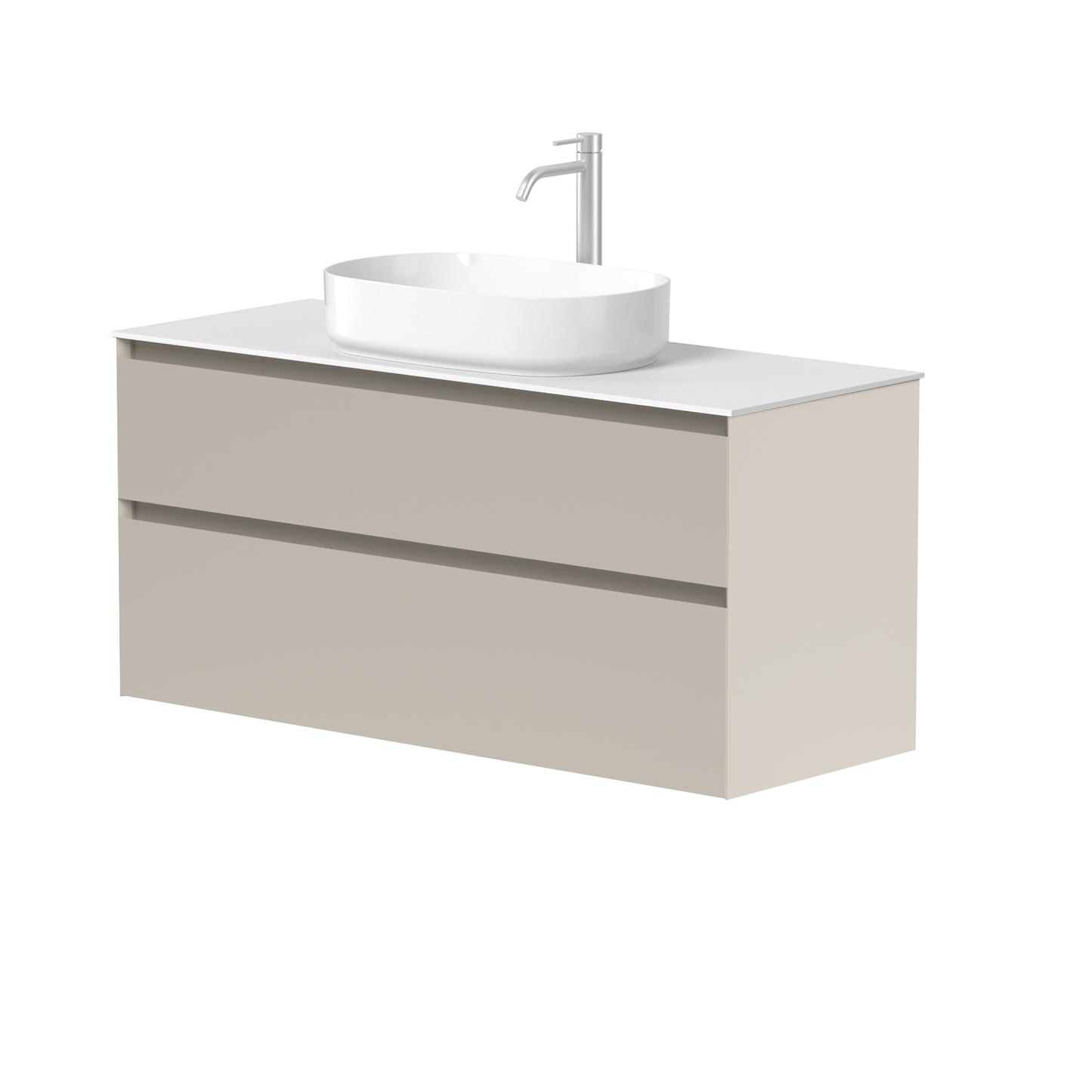 KAMĖ LOFT Waschtischunterschrank für Aufsatzwaschbecken mit CORIAN – Variante 5