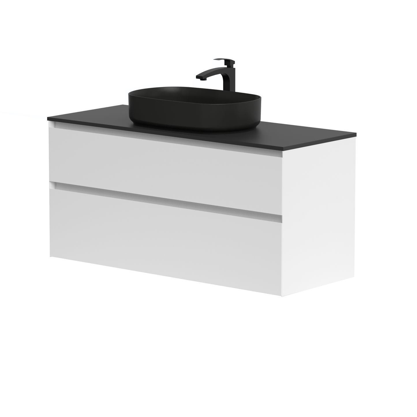 KAMĖ LOFT Waschtischunterschrank für Aufsatzwaschbecken mit DEKTON – Variante 4
