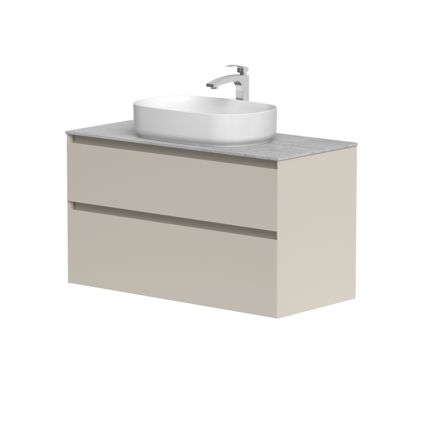KAMĖ LOFT Waschtischunterschrank für Aufsatzwaschbecken mit DEKTON – Variante 10