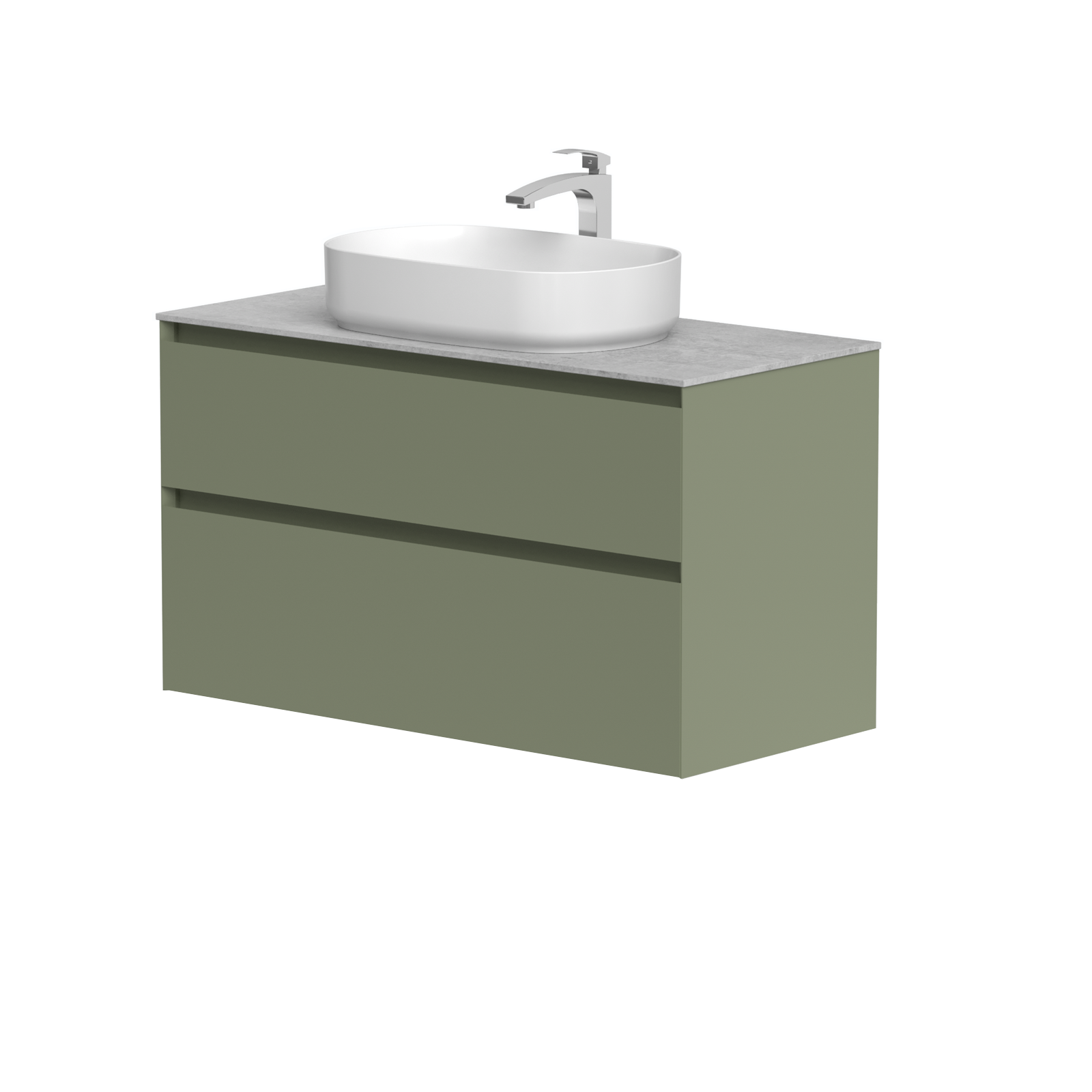 KAMĖ LOFT Waschtischunterschrank für Aufsatzwaschbecken mit DEKTON – Variante 11
