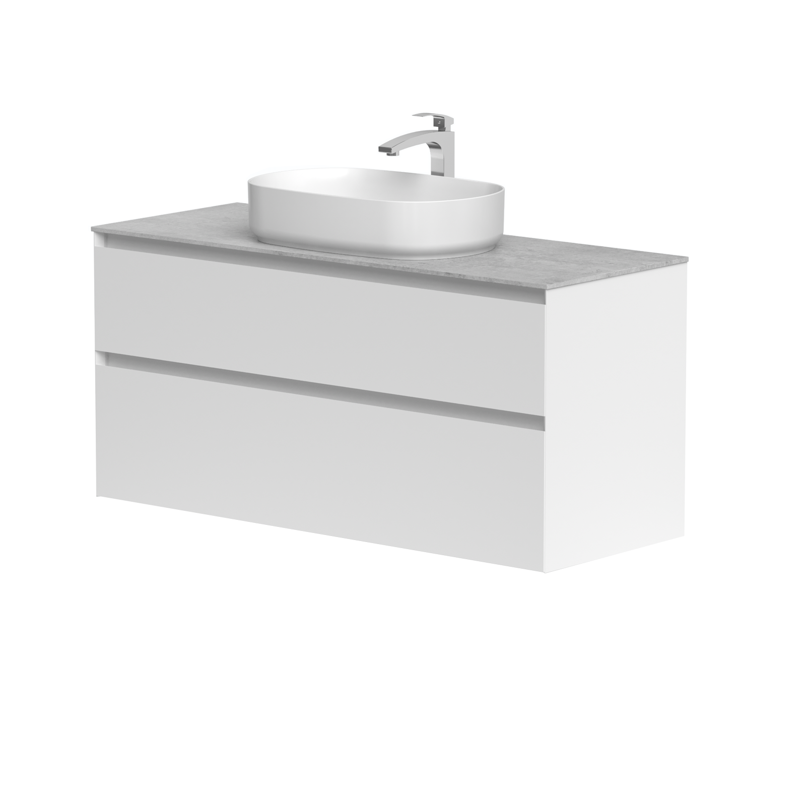KAMĖ LOFT Waschtischunterschrank für Aufsatzwaschbecken mit DEKTON – Variante 12