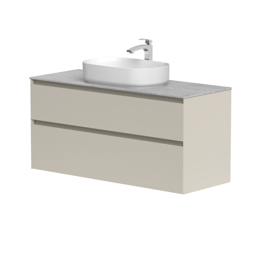 KAMĖ LOFT Waschtischunterschrank für Aufsatzwaschbecken mit DEKTON – Variante 1