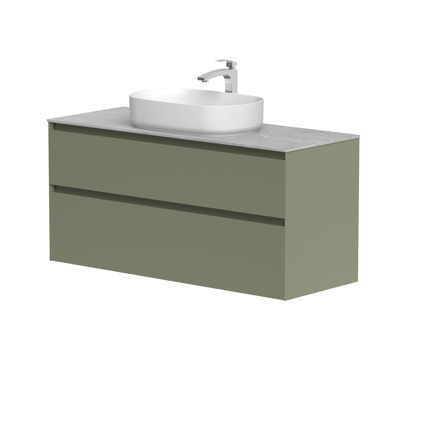 KAMĖ LOFT Waschtischunterschrank für Aufsatzwaschbecken mit DEKTON – Variante 2