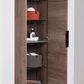 KAMĖ BIG Hochschrank – schwarze Griffe