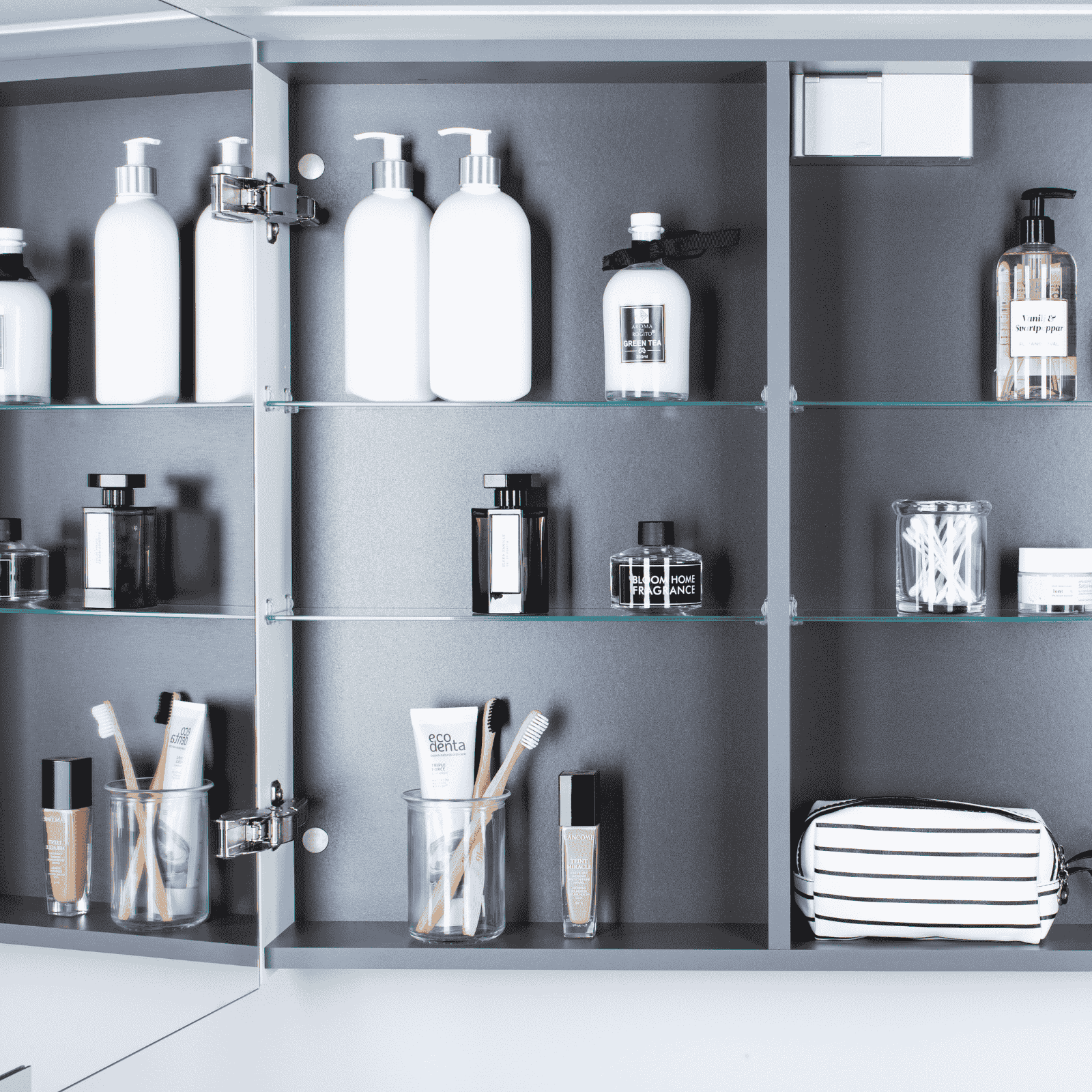 KAMĖ LOFT LED-Spiegelschrank – 2 Türen